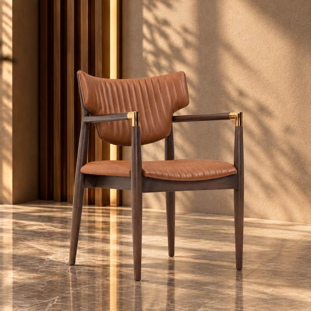 Liro Dining Chair profile view for dining room furniture