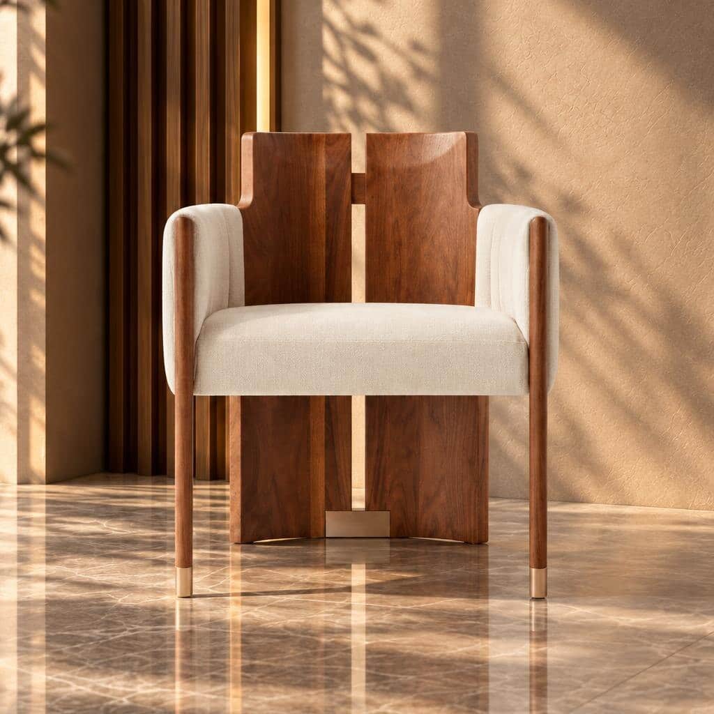 Nilo Dining Chair angled view for dining room furniture