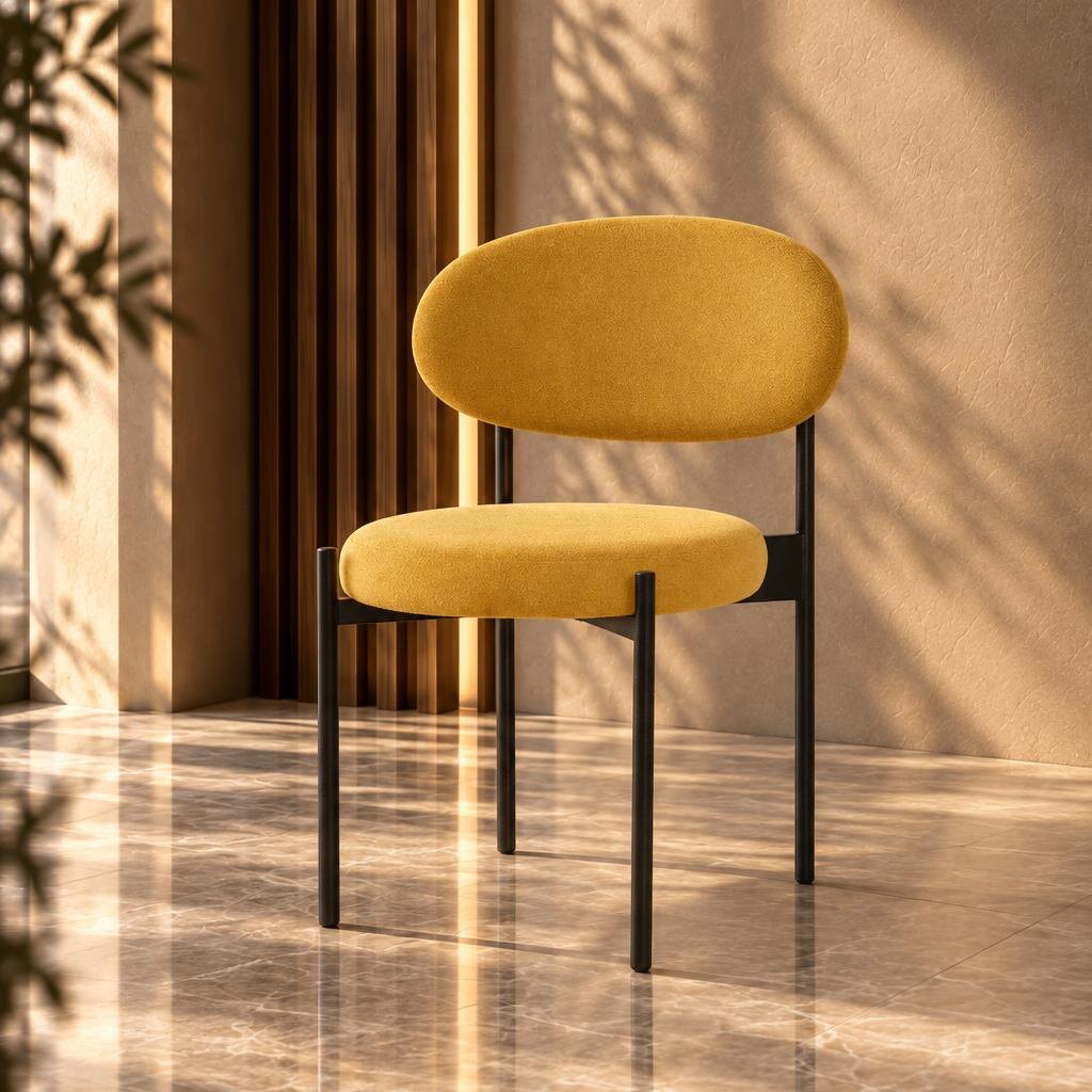 Zena Dining Chair profile view for dining room furniture