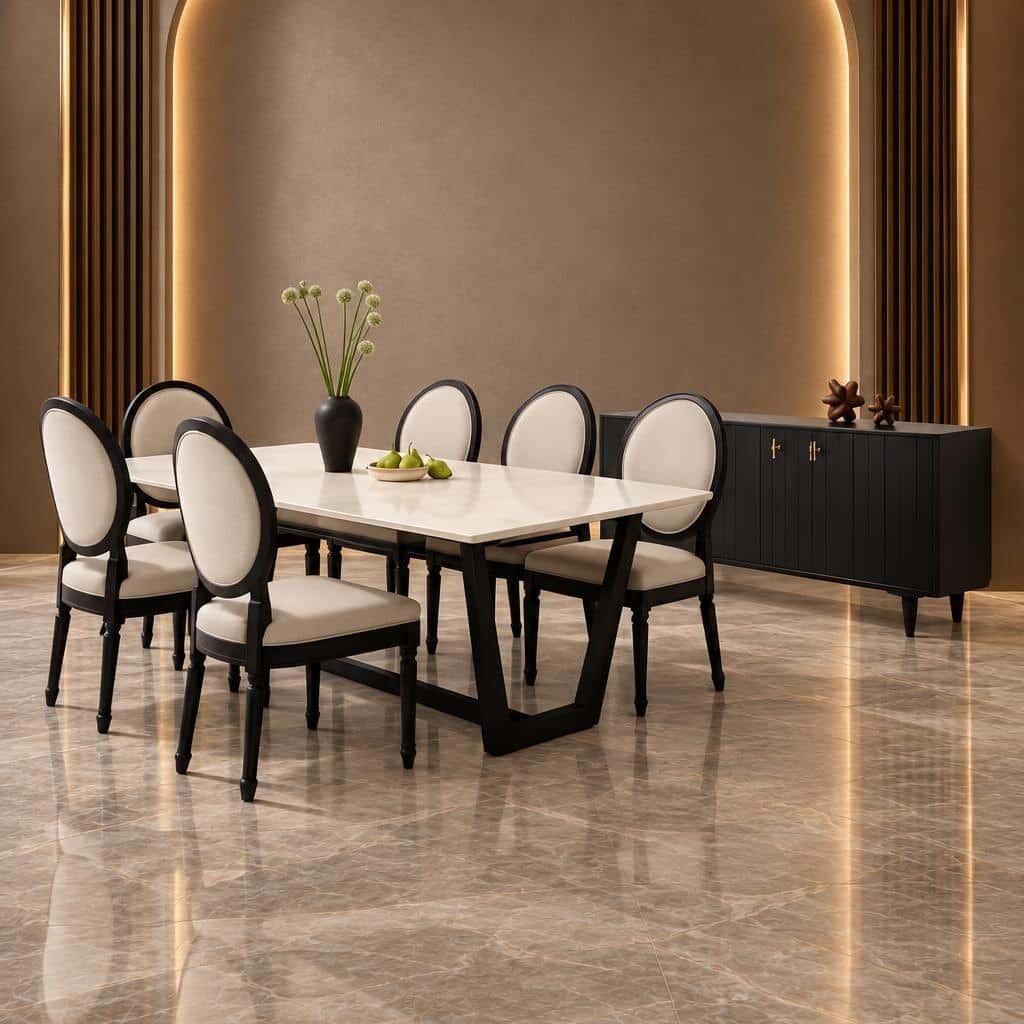 Kevia Dining Room Set main view for elegant dining spaces
