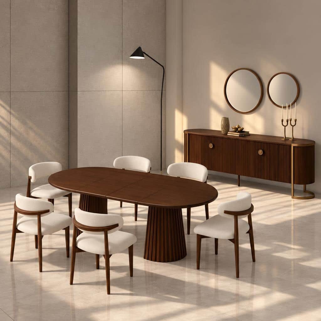 Qiron Dining Room Set main view for elegant dining spaces