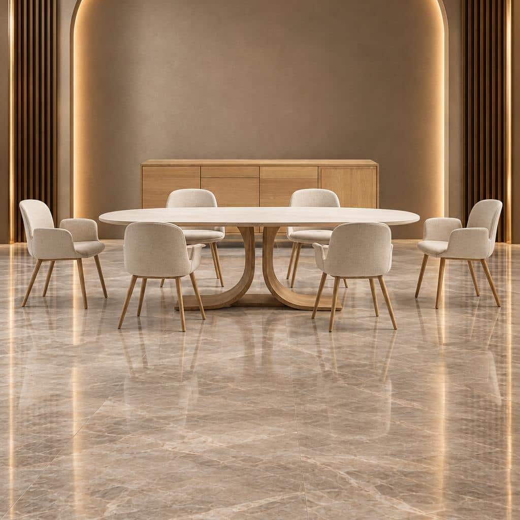 Marvi Dining Room Set main view for elegant dining spaces