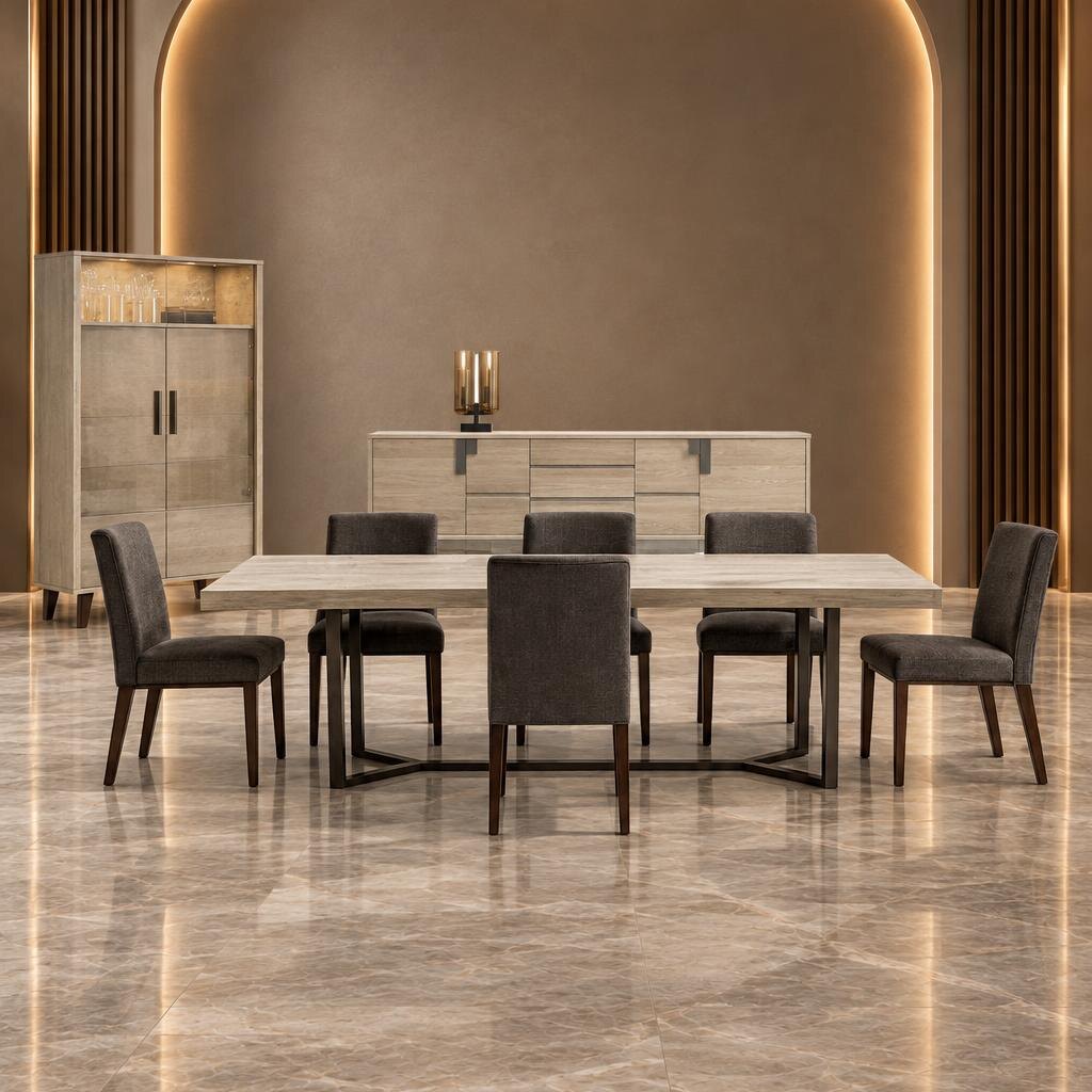 Pirva Dining Room Set main view for elegant dining spaces