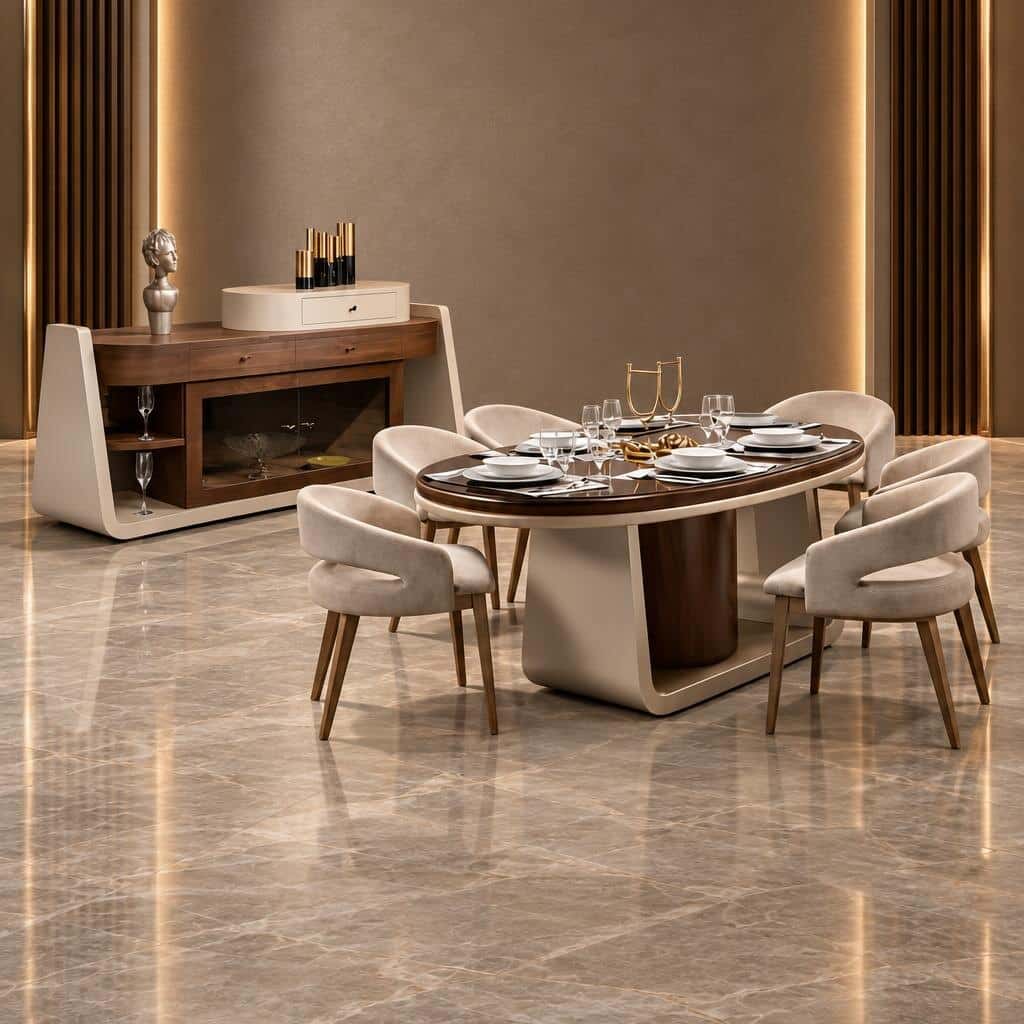 Auron Dining Room Set main view for elegant dining spaces