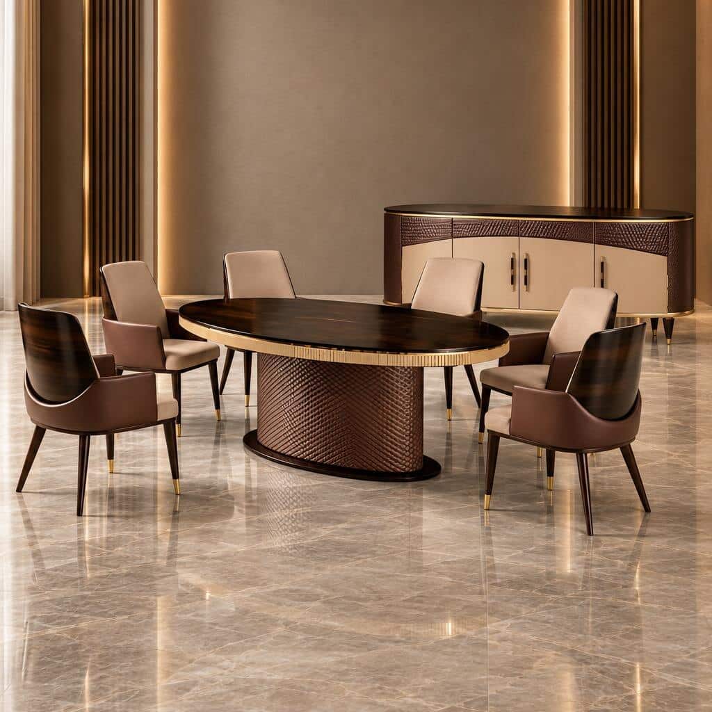 Glyra Dining Room Set main view for elegant dining spaces