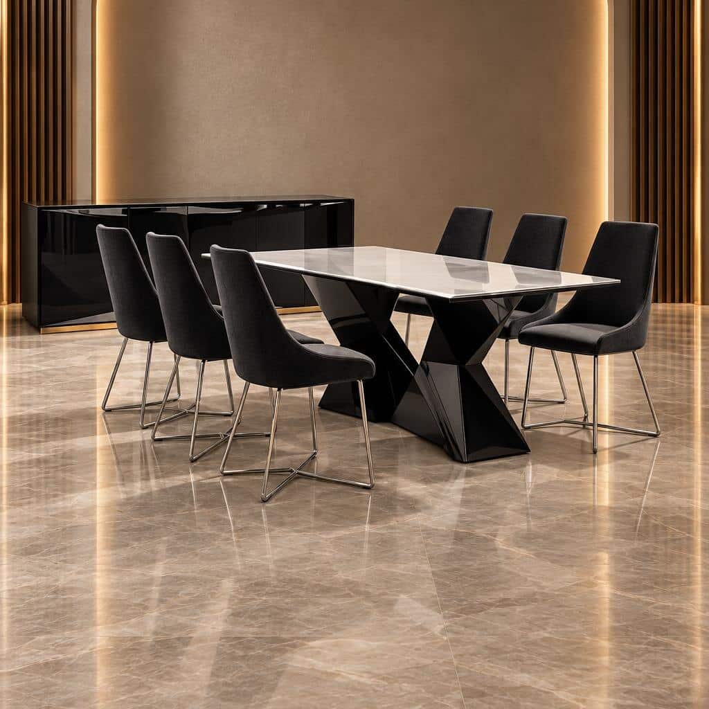 Hivra Dining Room Set main view for elegant dining spaces
