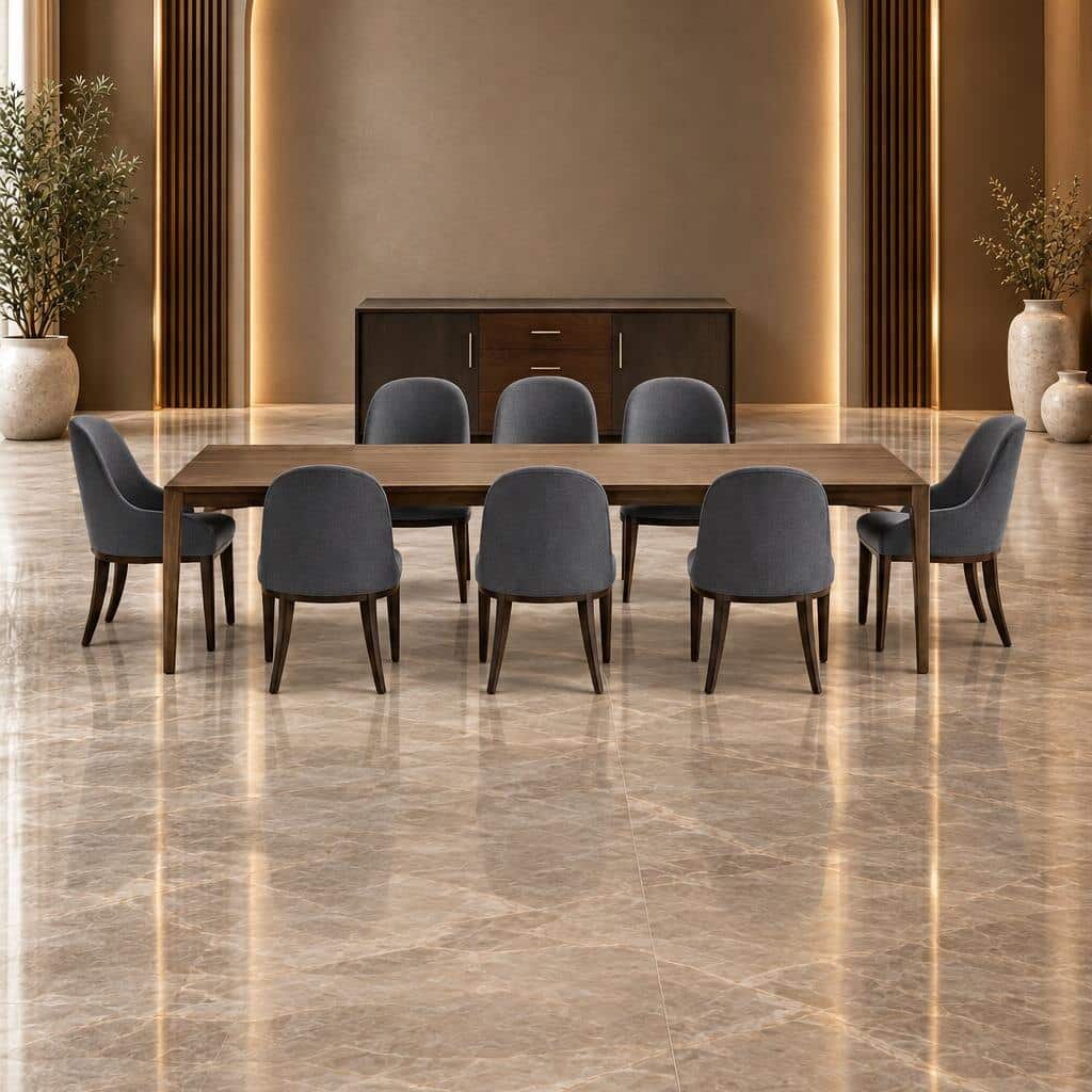 Qyra Dining Room Set main view for elegant dining spaces