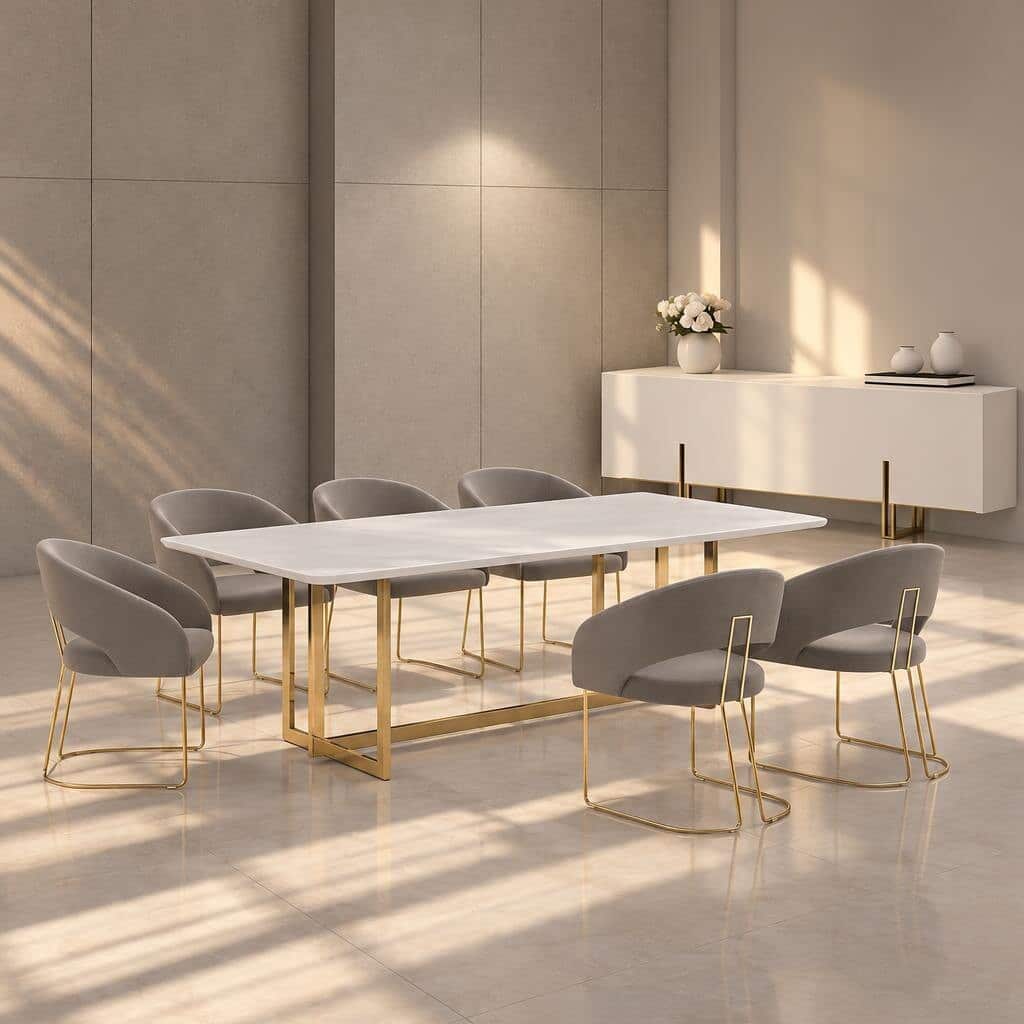 Ravela Dining Room Set main view for elegant dining spaces