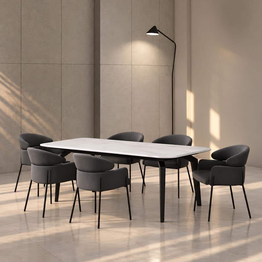 Dining Room Set closeup view for elegant dining spaces Front