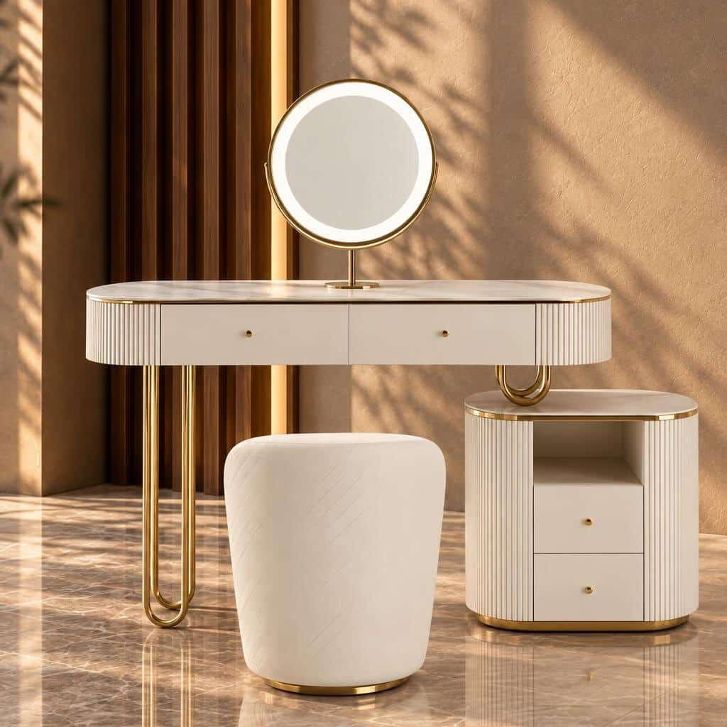 Nori Dresser Set front view for bedroom furniture at El Malek