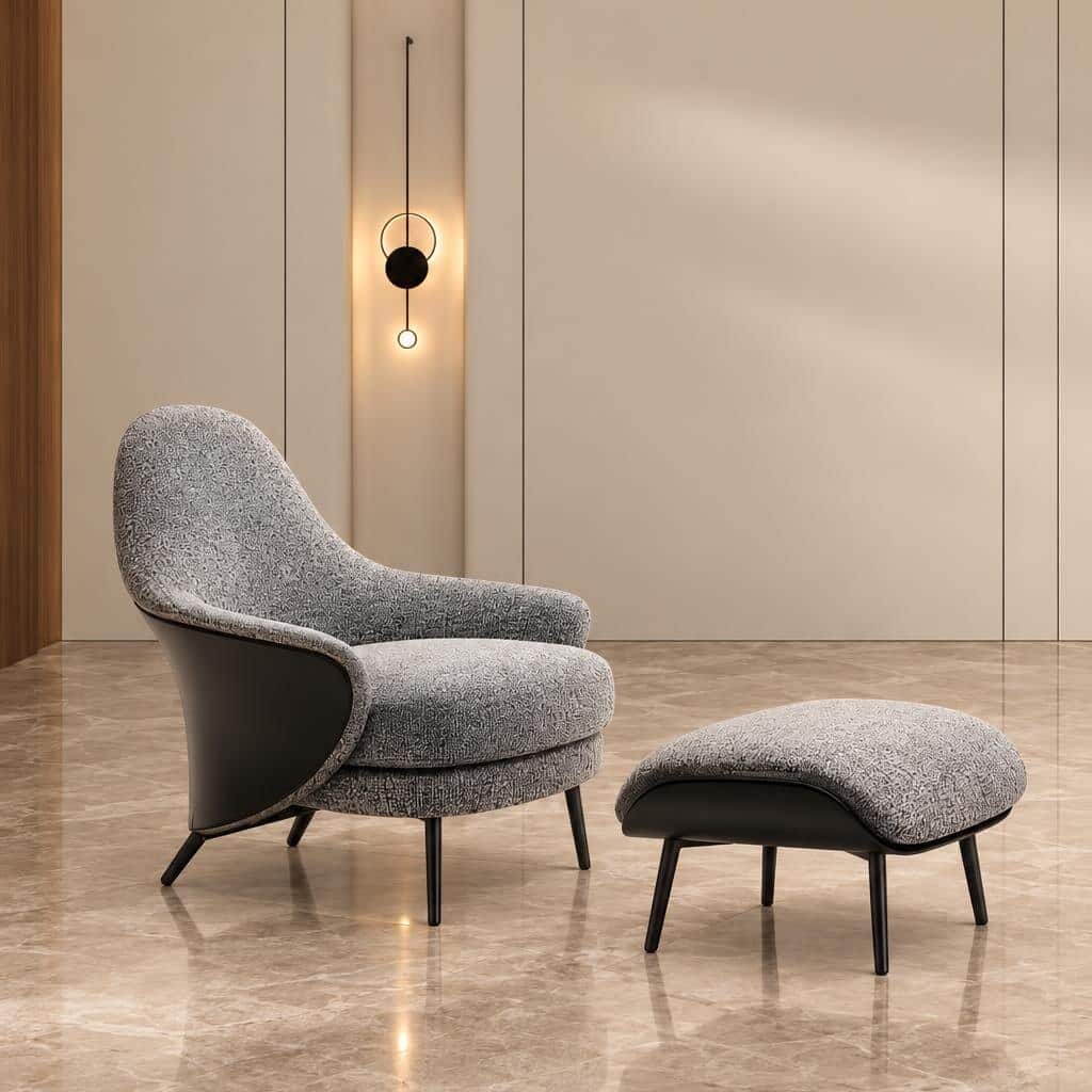 Griva Living Chair detail view for modern living room seating