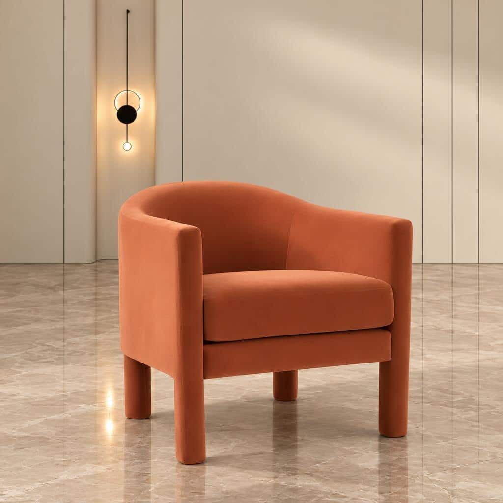 Delva Living Chair angled view for modern living room seating