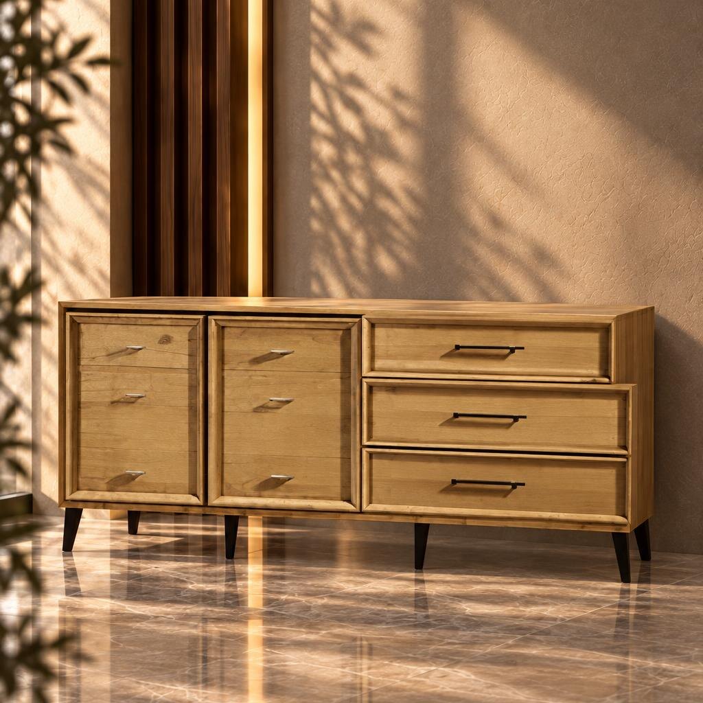 Veya Buffet displayed with a front angle for elegant dining spaces