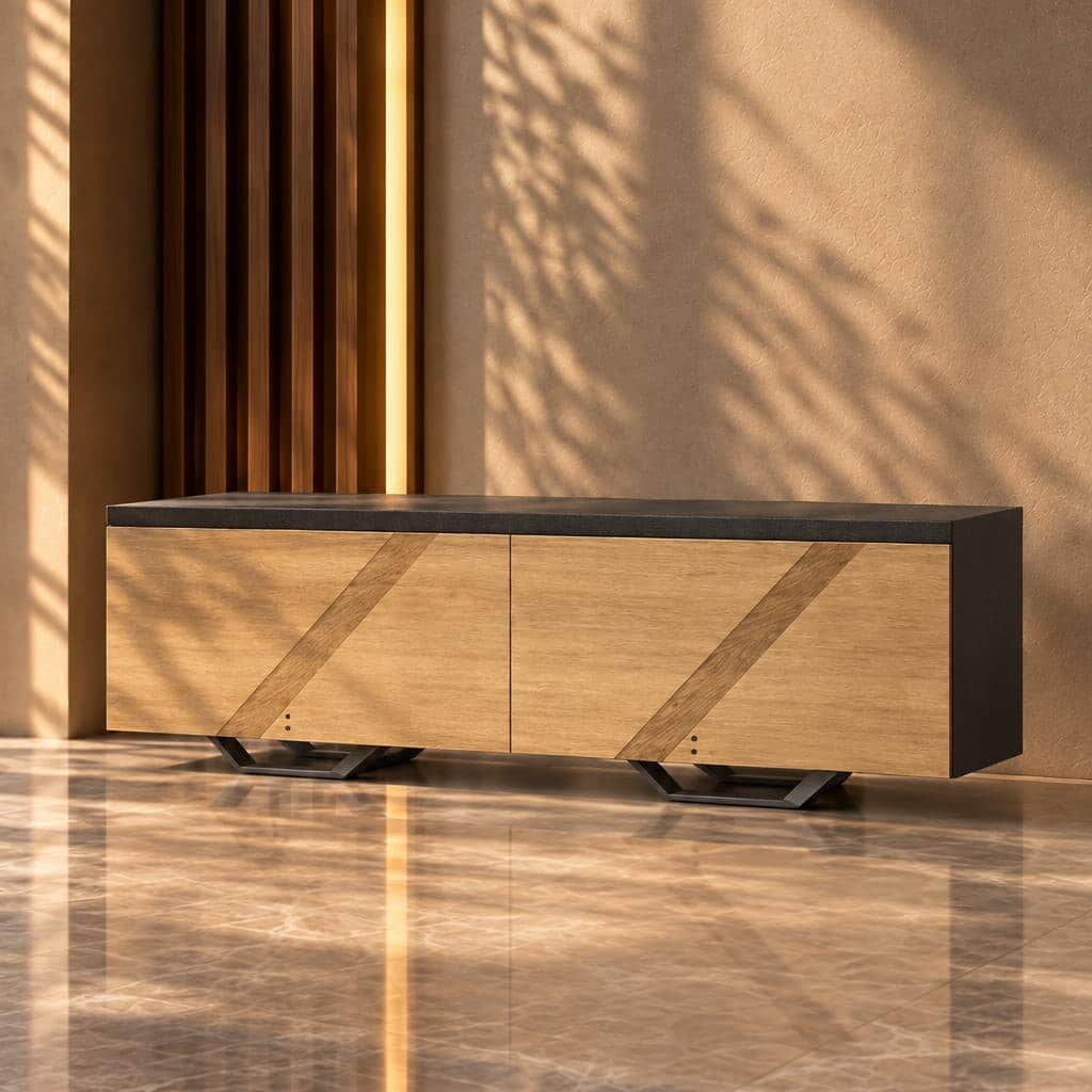 Vila Buffet in a front angle for coordinated dining room decor
