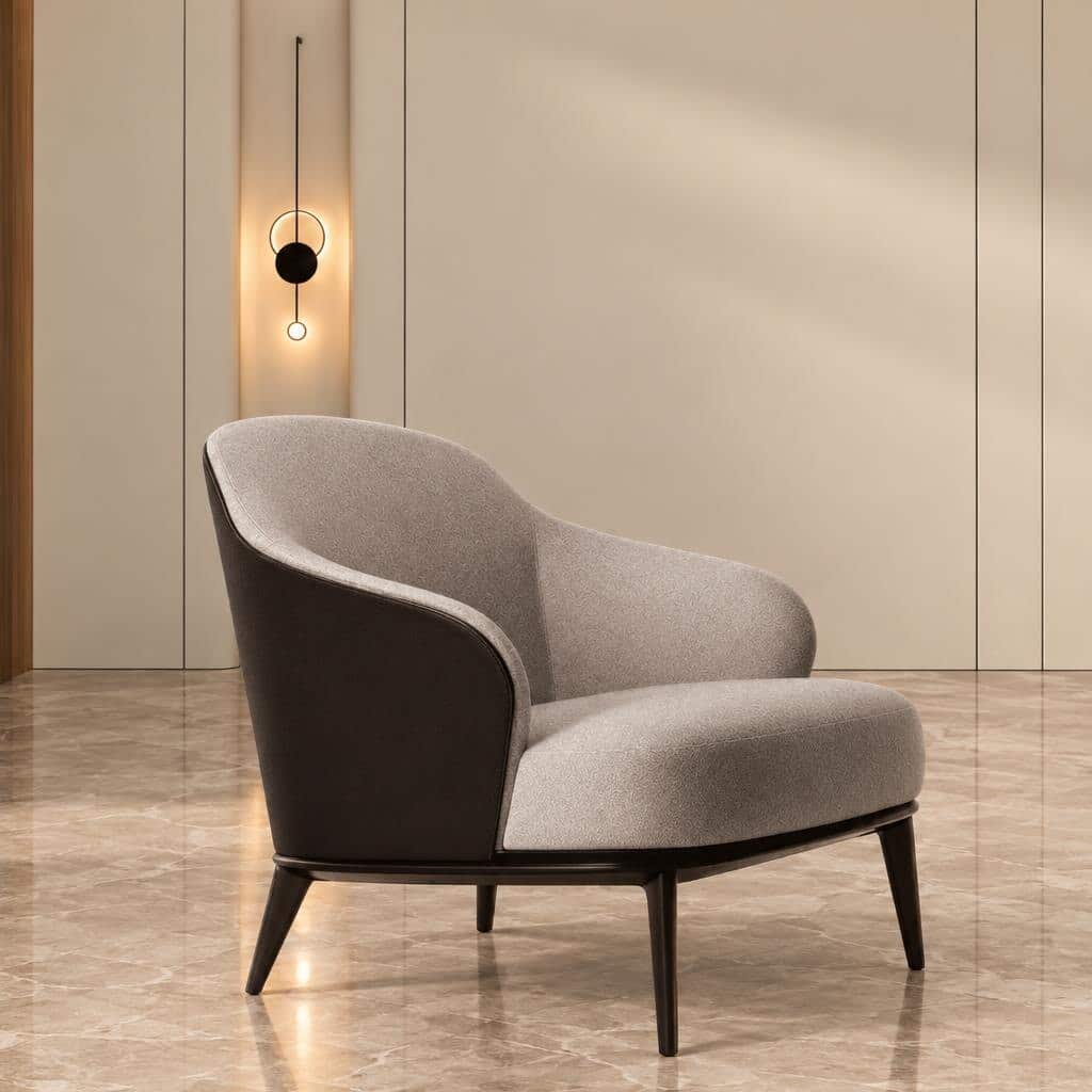 Nest Living Chair angled view for premium interior styling