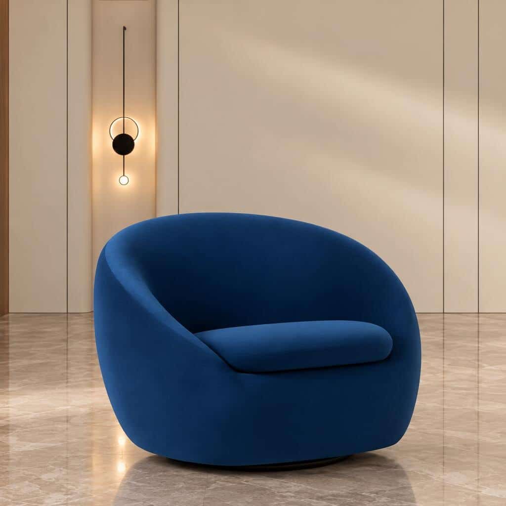Livor Living Chair angled view for premium interior styling