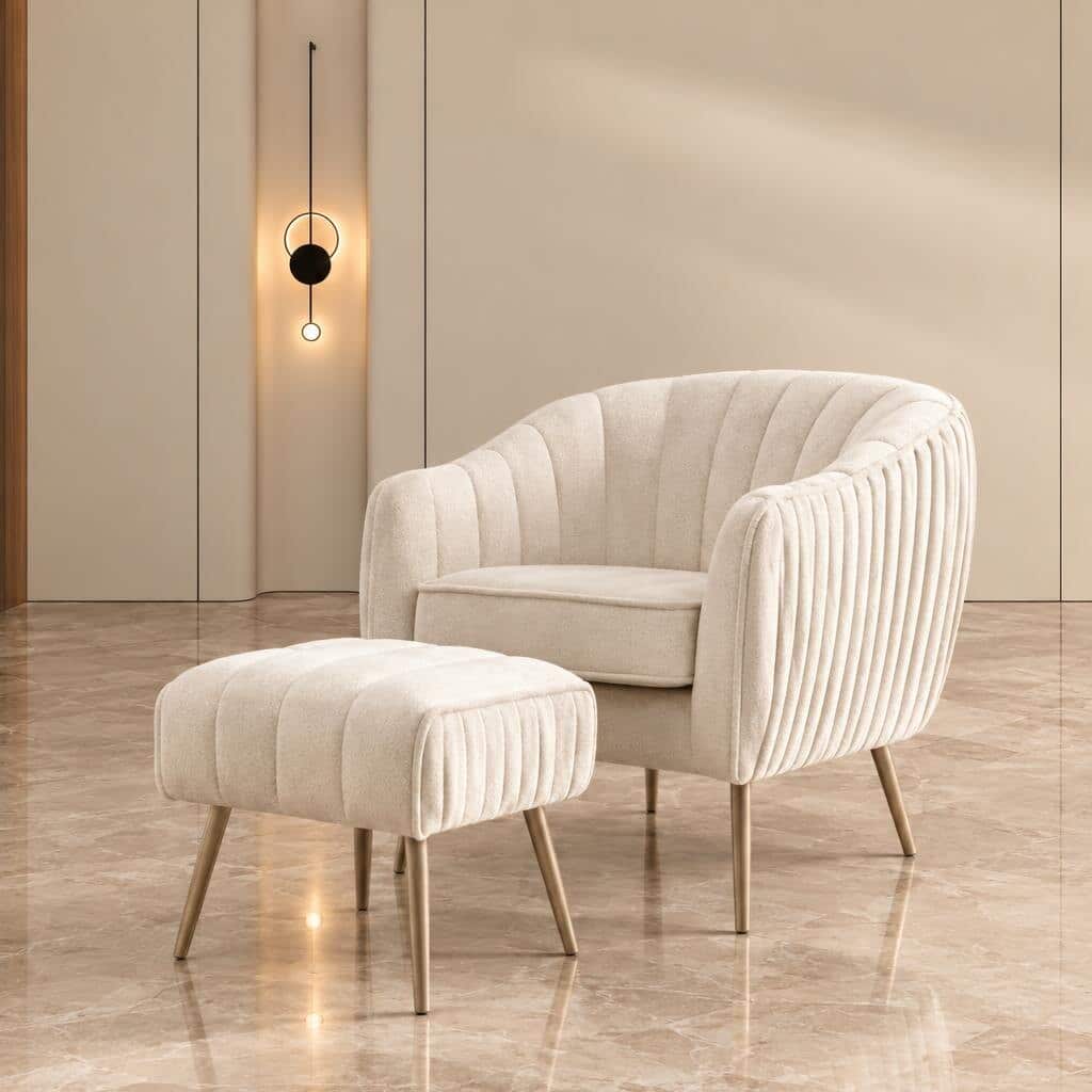 Merny Living Chair side profile for premium interior styling