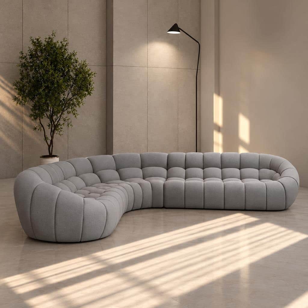 Hylor L Shape front view for modern L Shape living room furniture