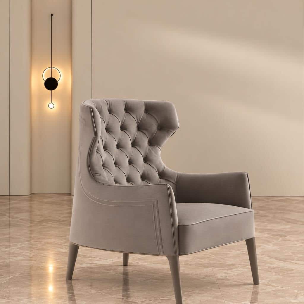Calm Living Chair detail view for elegant room decor