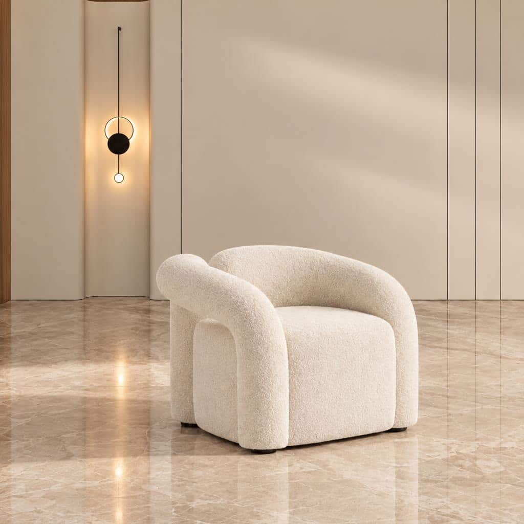 Zora Living Chair front view for contemporary living spaces