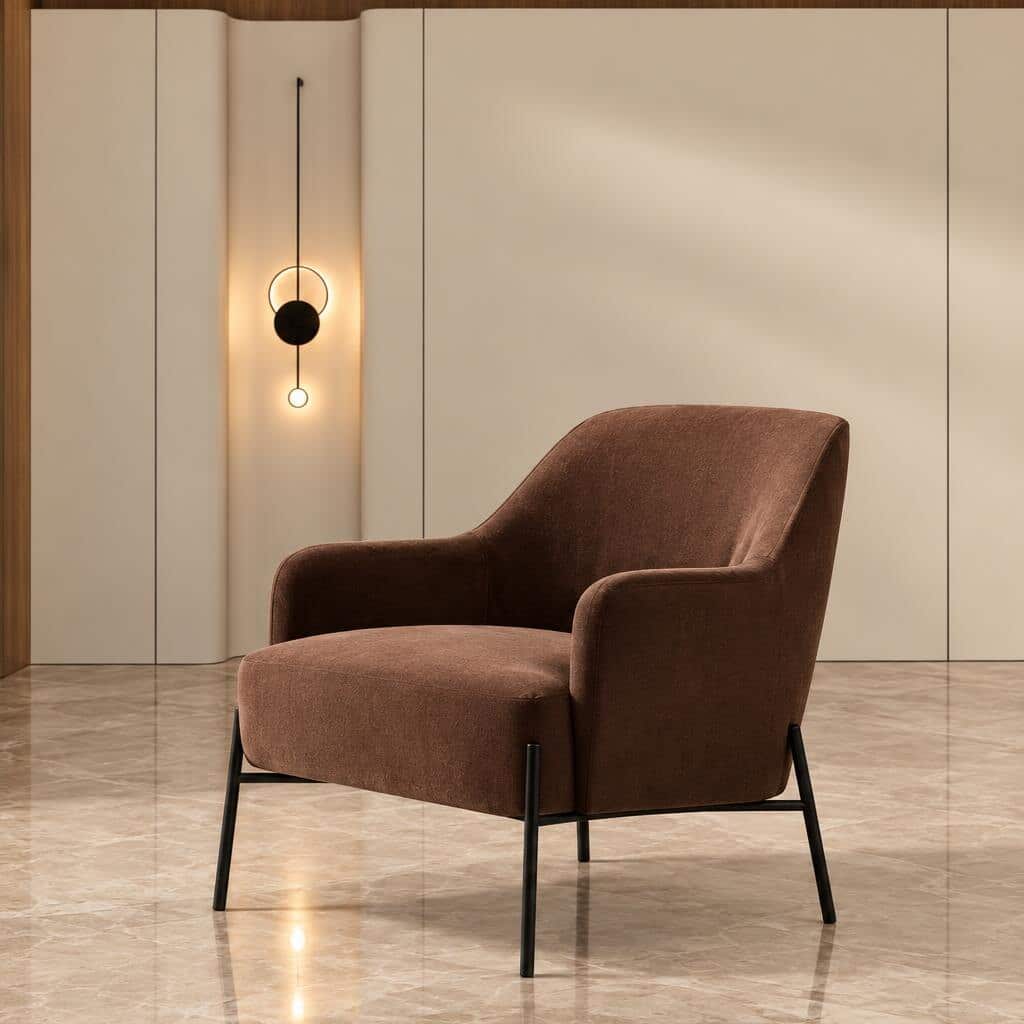 Raxa Living Chair front view for contemporary living spaces
