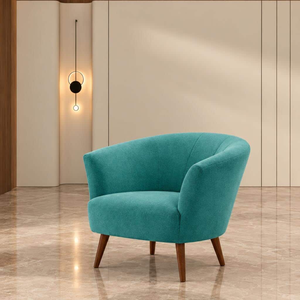 Lira Living Chair front view for polished furniture displays