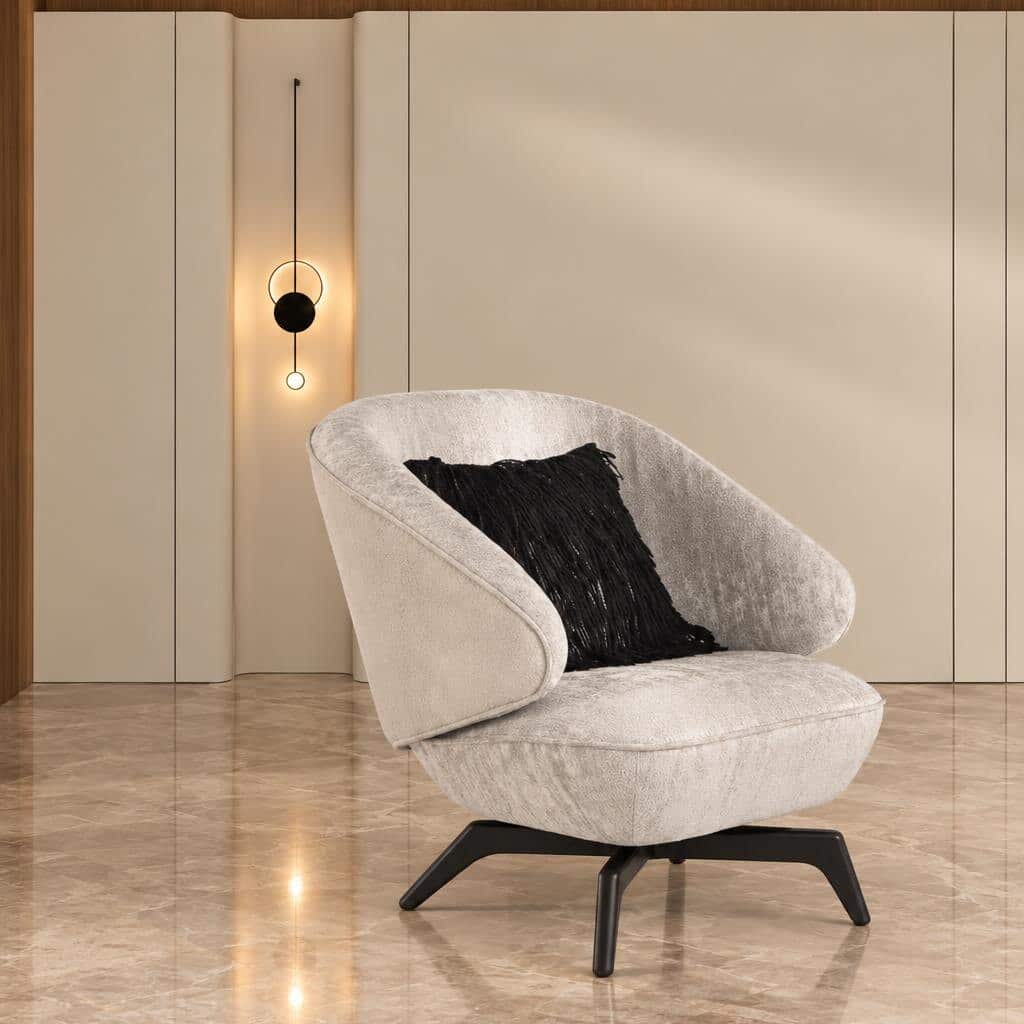 Menlo Living Chair side profile for polished furniture displays