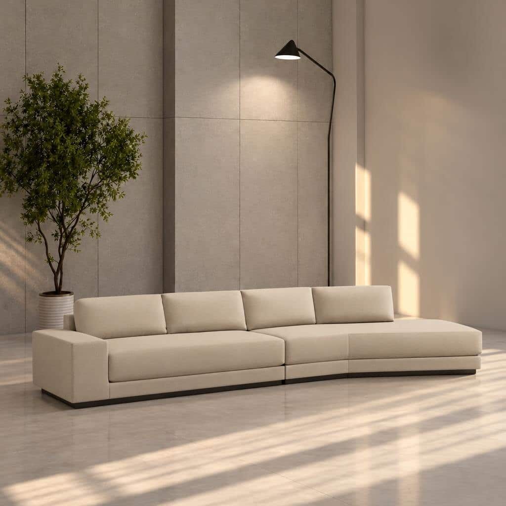 Luxar L Shape catalog view for modern L Shape living room furniture