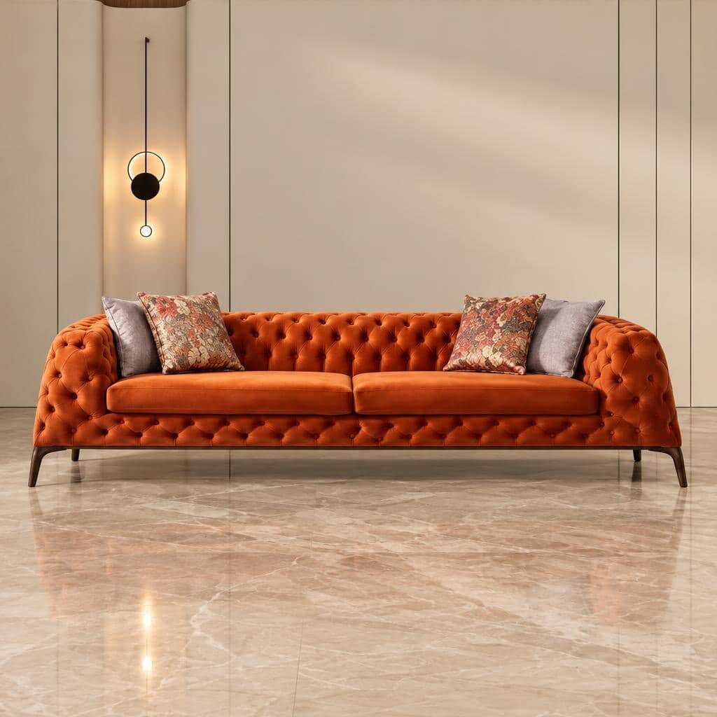 Yoren Living Sofa front view for modern living room sofa furniture