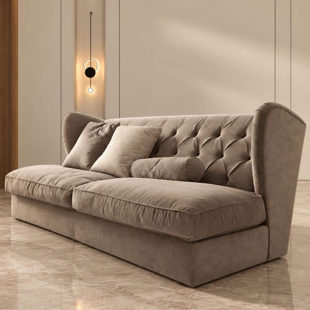Lyrin Living Sofa front view for modern living room sofa furniture