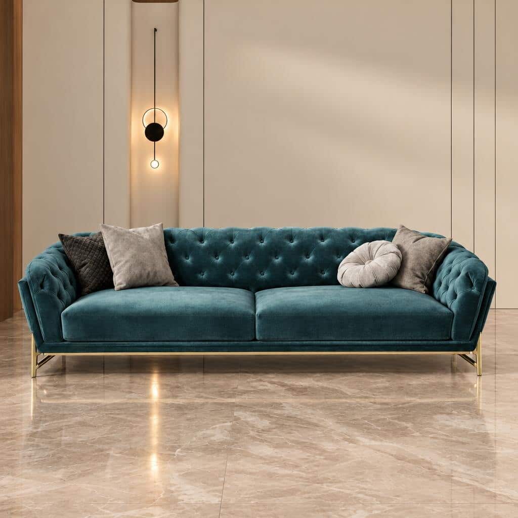 Raxa Living Sofa front view for modern living room sofa furniture