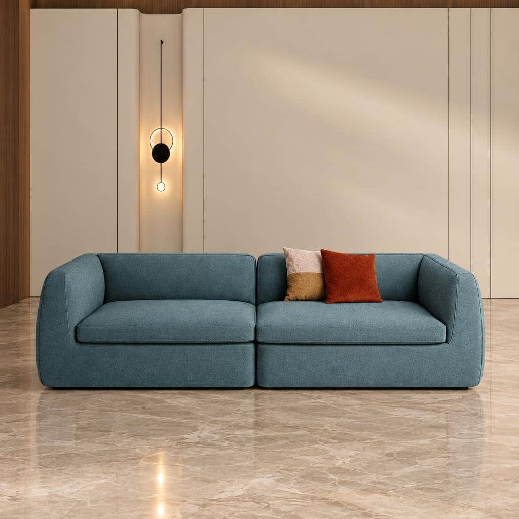 Meno Living Sofa front view for modern living room sofa furniture
