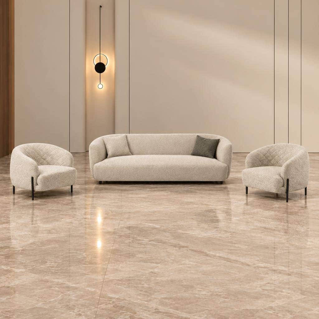 Dawn Living Room Set layout view for coordinated seating design