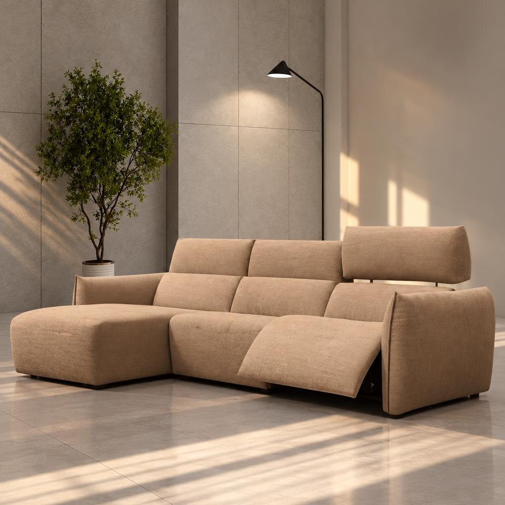 Pirox L Shape front view for modern L Shape living room furniture