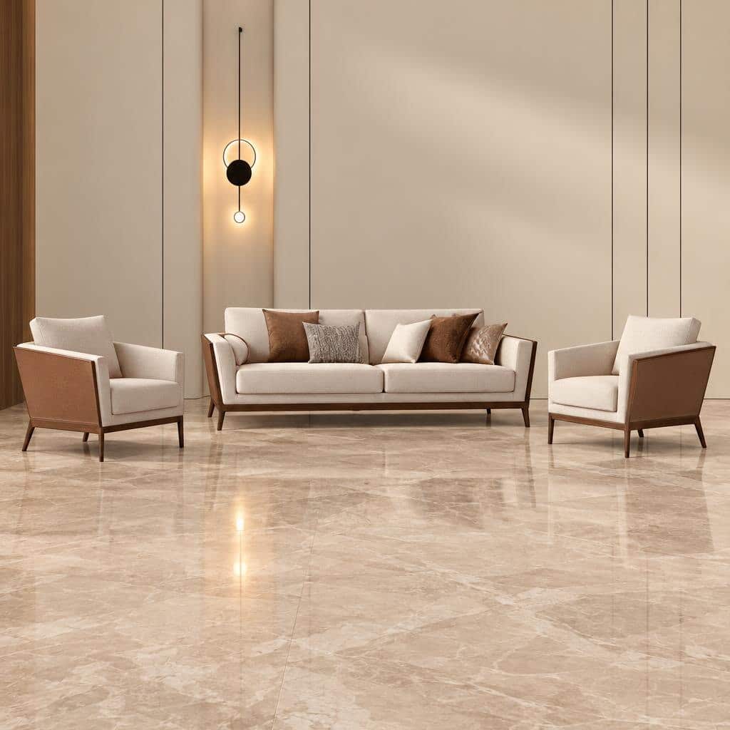 Haze Living Room Set display view for polished furniture presentation