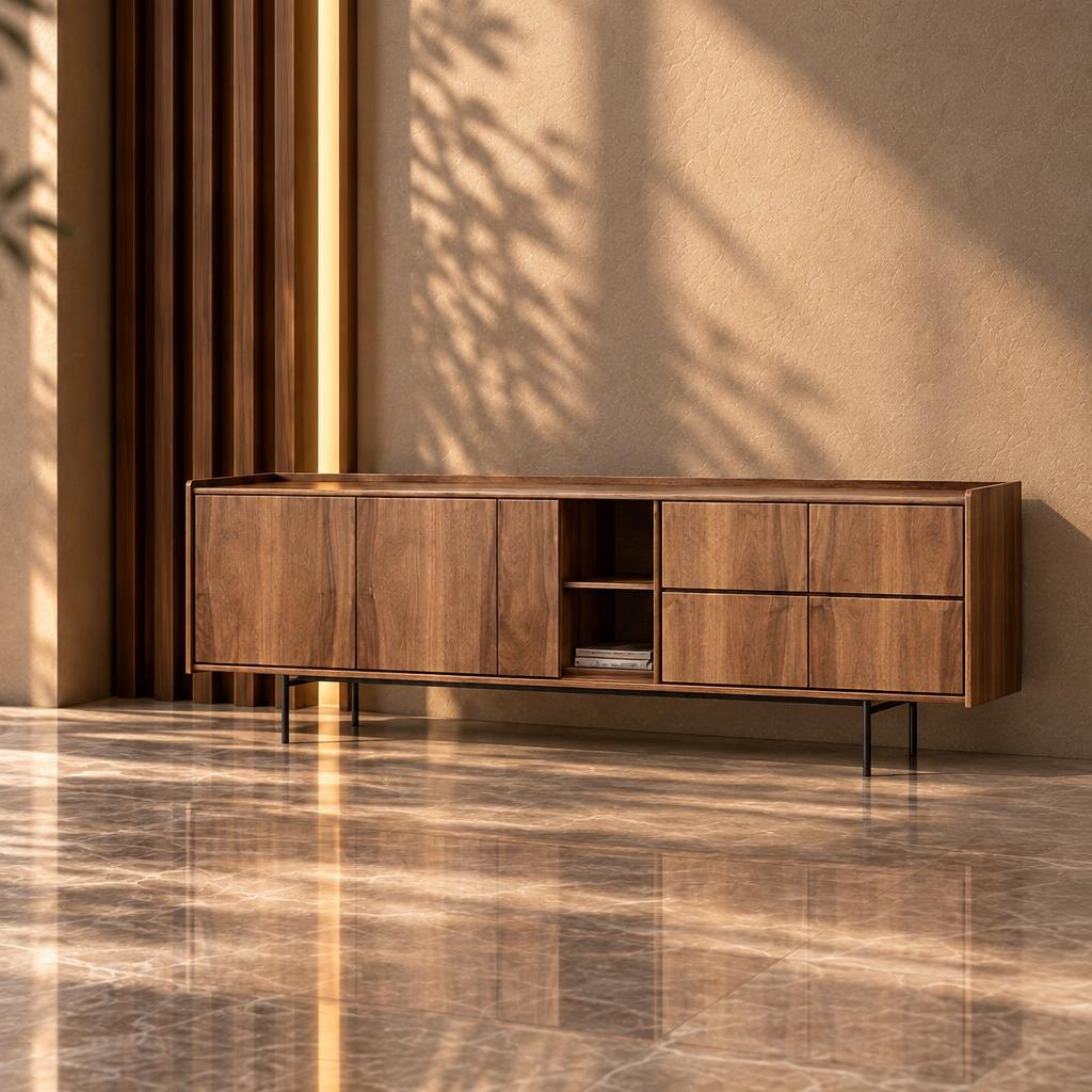 Meno Buffet displayed with a main display for elegant dining spaces