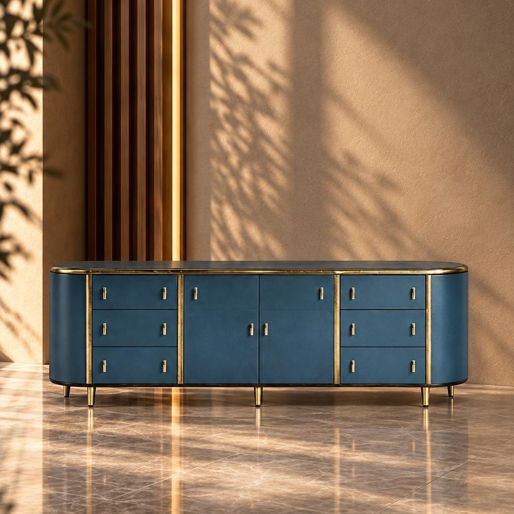 Vola Buffet displayed with a front angle for elegant dining spaces