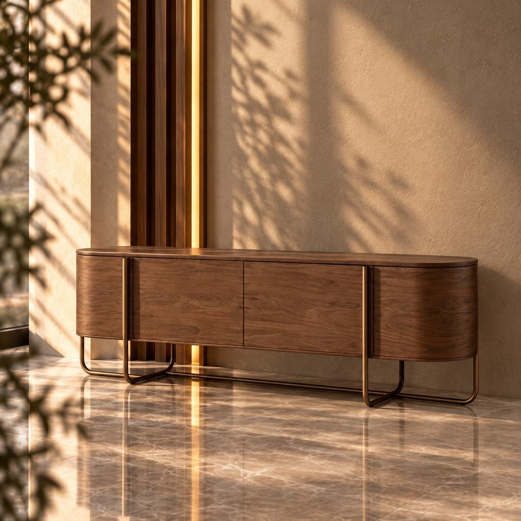 Zara Buffet in a front angle for coordinated dining room decor