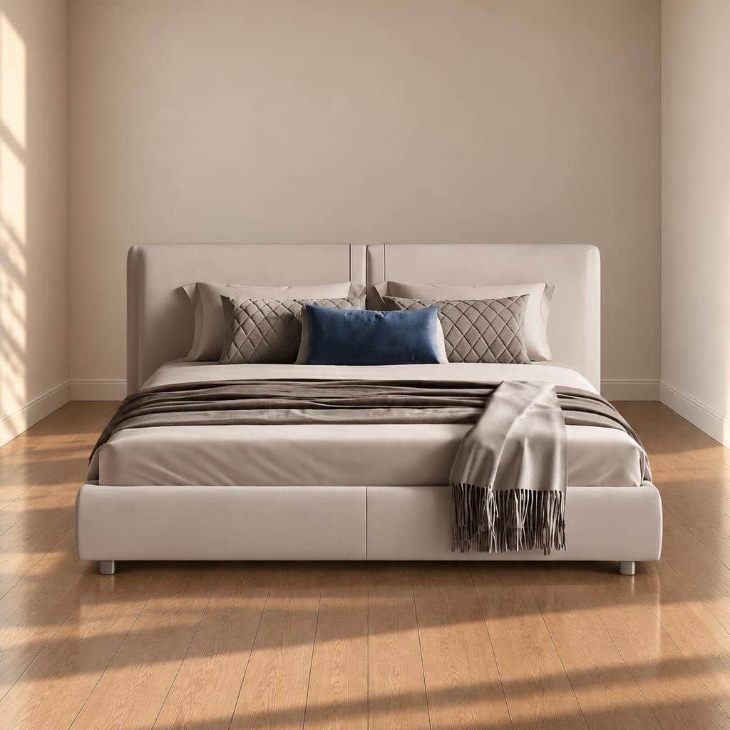 Rivo Bed Set warm bedroom scene for clean interior layouts