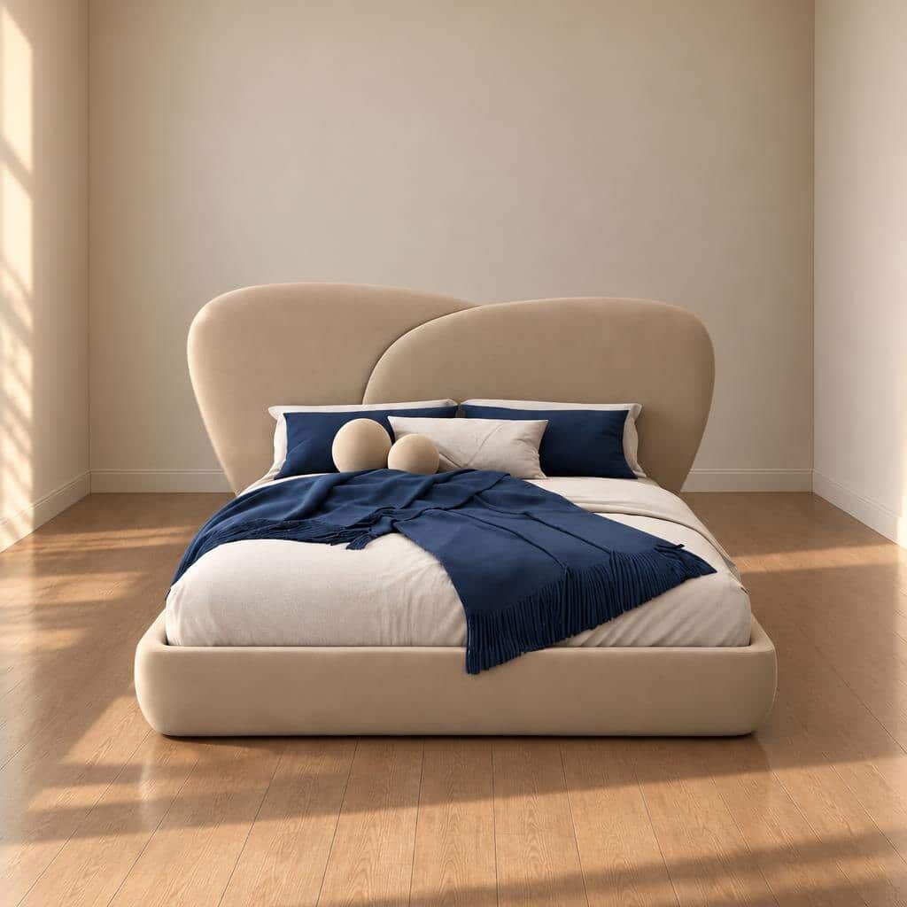 Bedroom set furniture finish and room styling view - image 49225