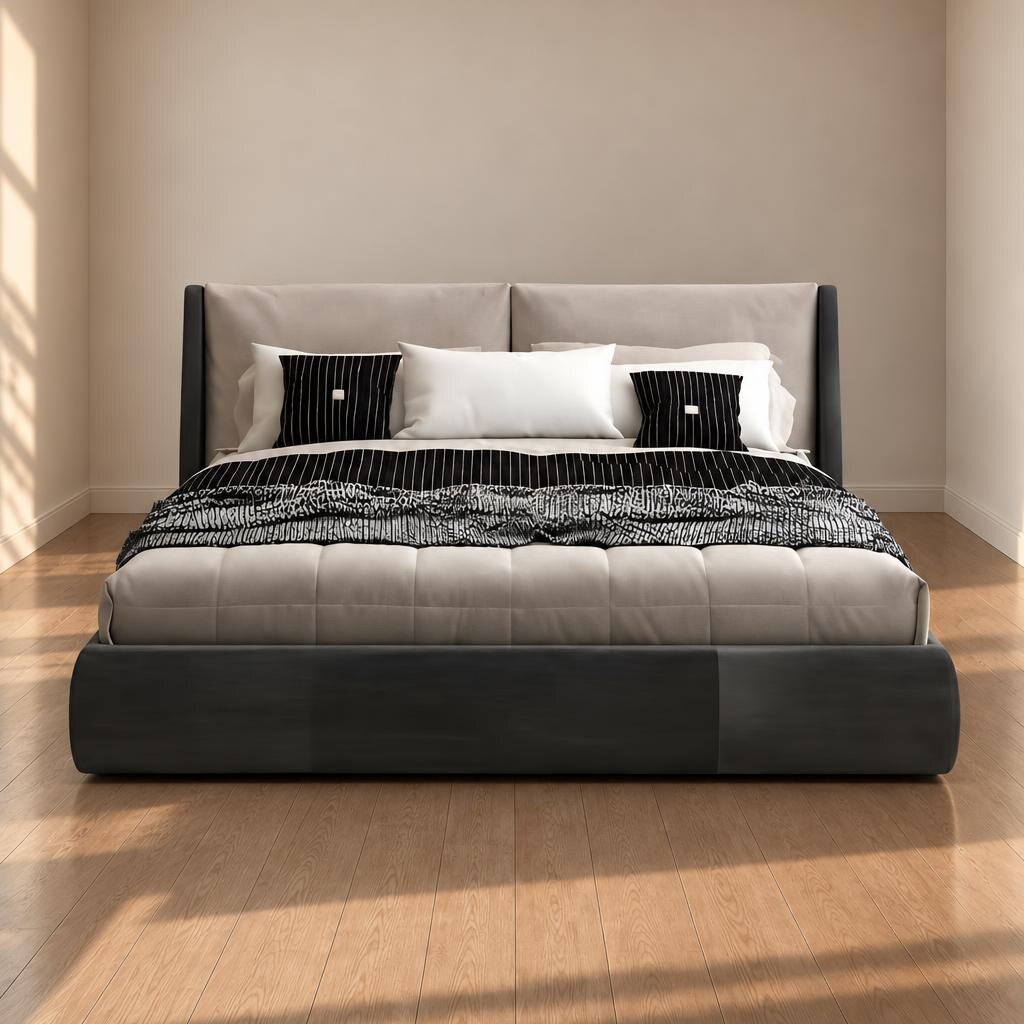 Laro Bed Set side angle for refined home furniture