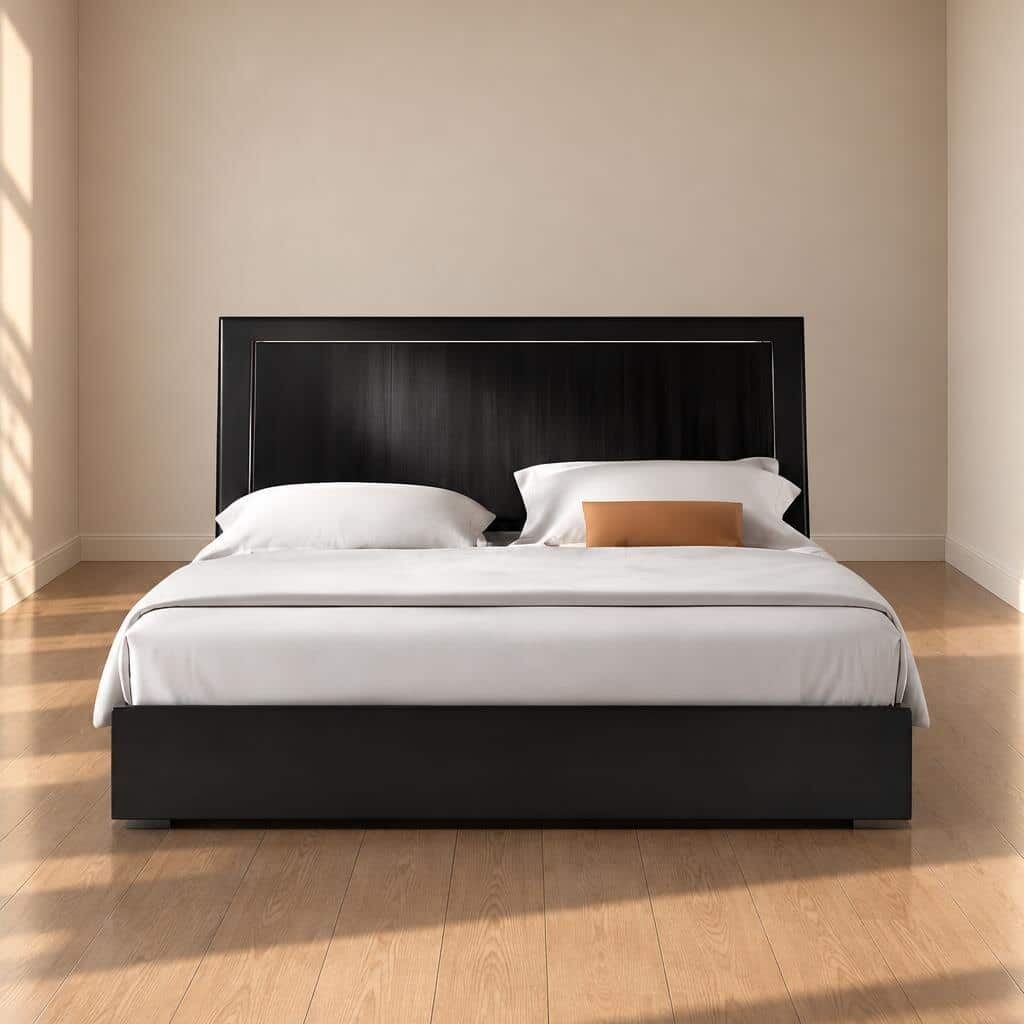 Mova Bed Set and Nightstand Set styled setting for warm bedroom atmosphere