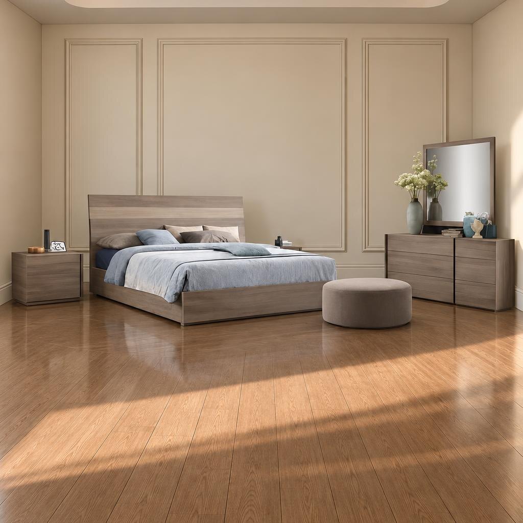 Tova Bedroom Set finish detail angle