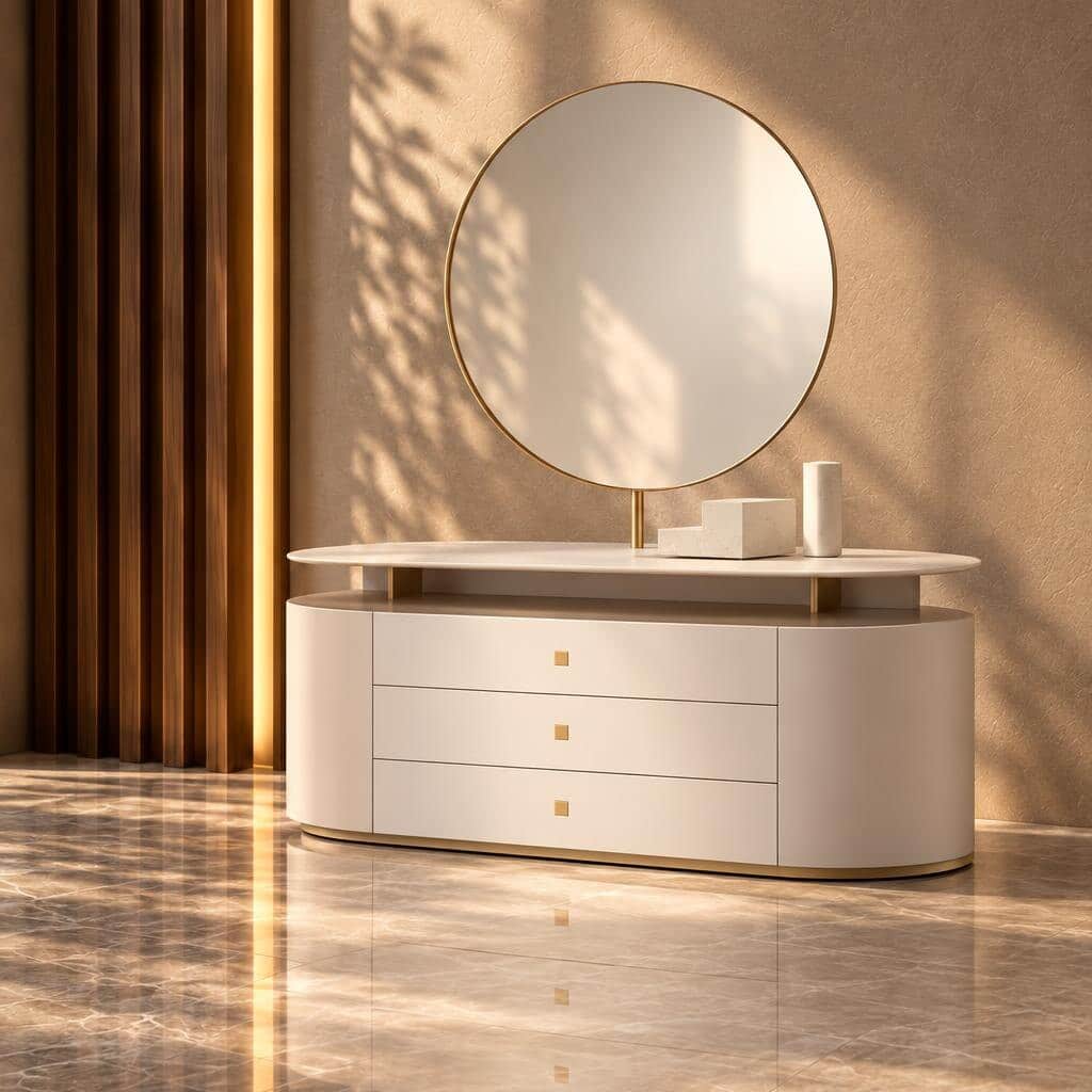 Soma Dresser Set front view for bedroom furniture at El Malek