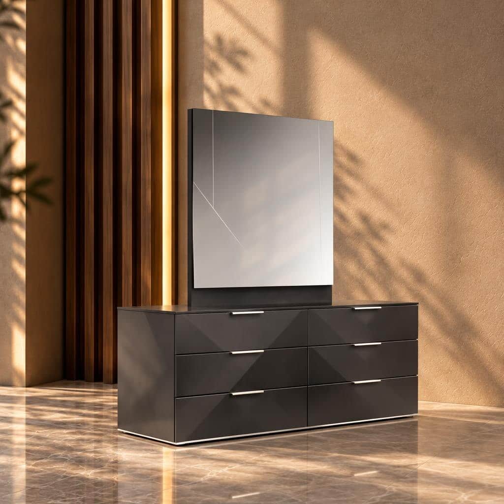 Bedroom set finish detail angle - image 60016