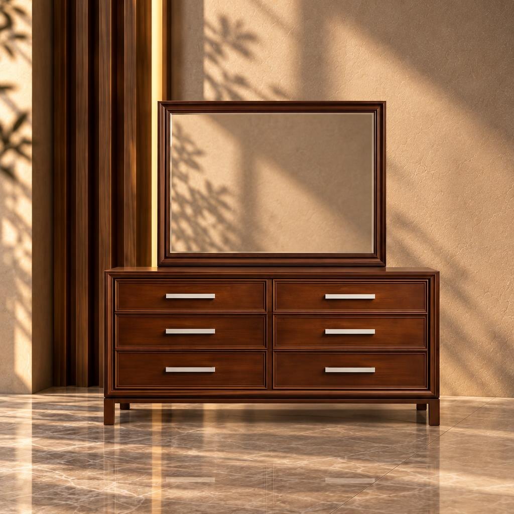 Bedroom set furniture finish and room styling view - image 59984
