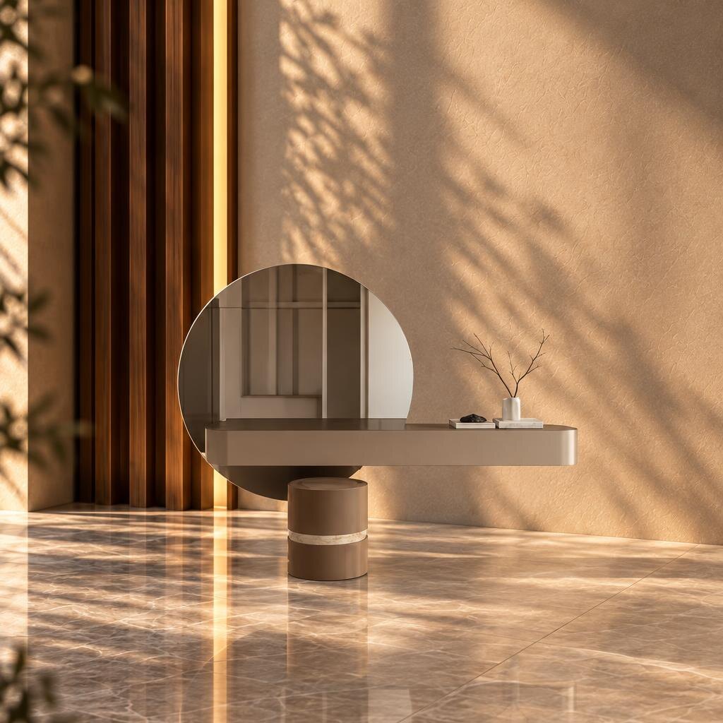 Sina Dresser Set angled view for bedroom furniture at El Malek