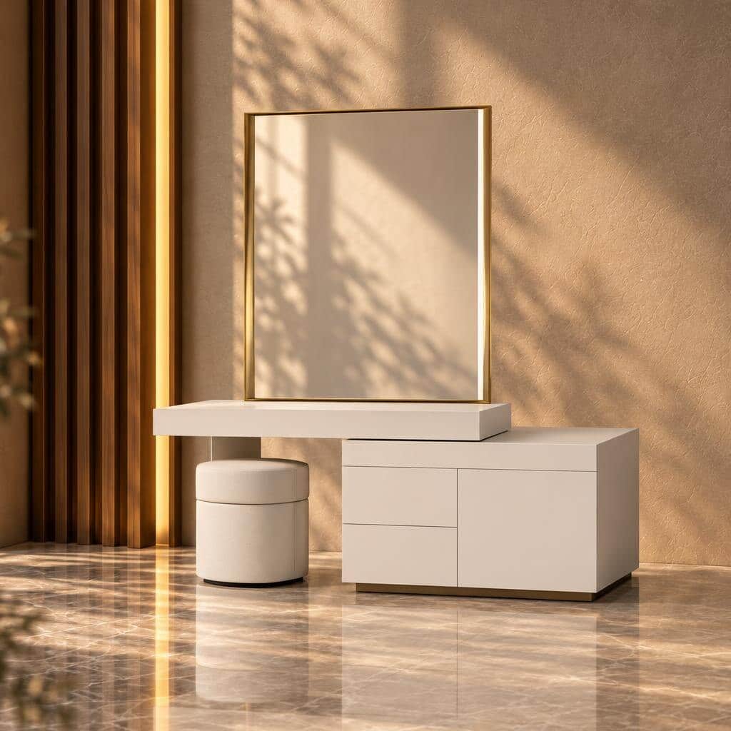 Simo Dresser Set angled view for bedroom furniture at El Malek