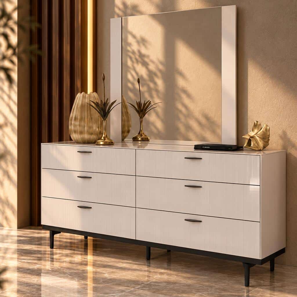 Bedroom set bed and wardrobe view - image 65549