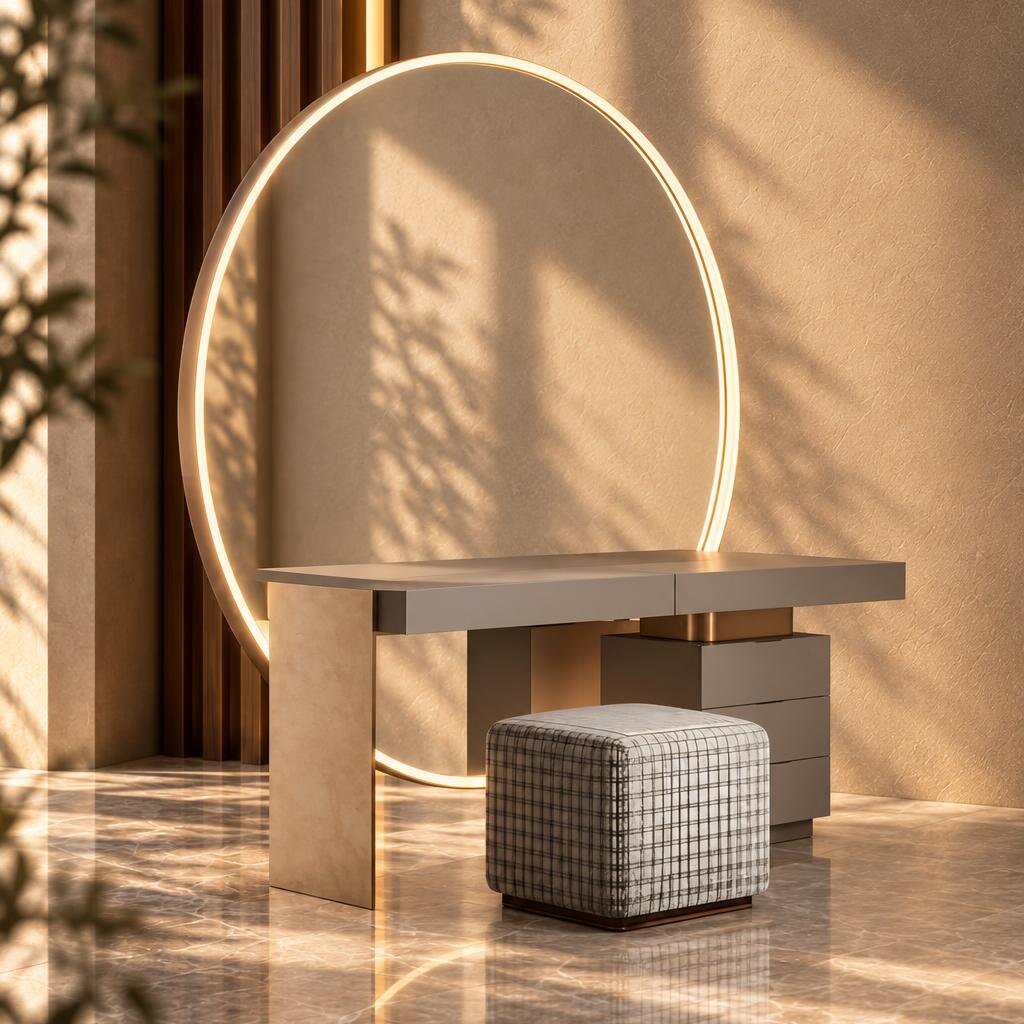 Vilo Dresser Set angled view for bedroom furniture at El Malek